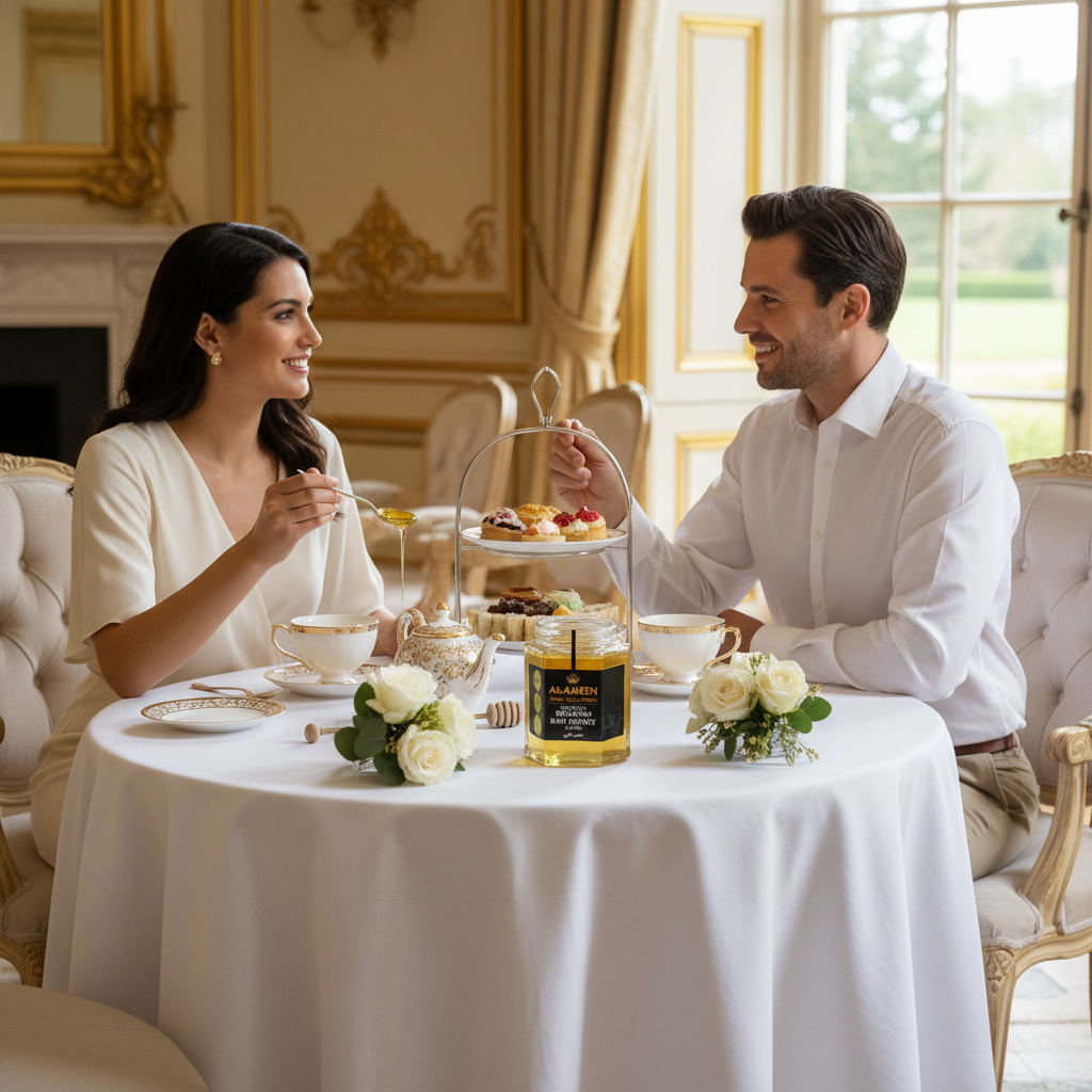Luxury Tea Service with People - Acacia Honey