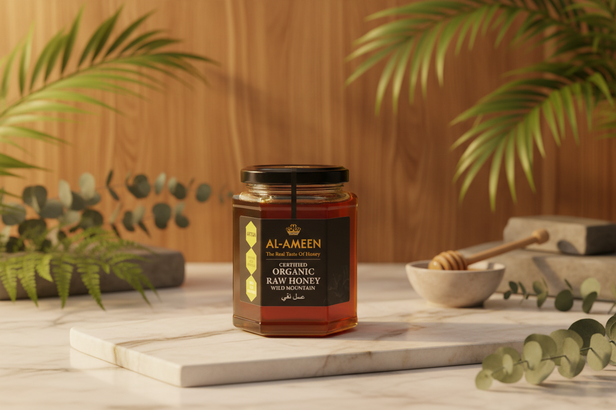 Wild Mountain Honey Luxury Natural Background